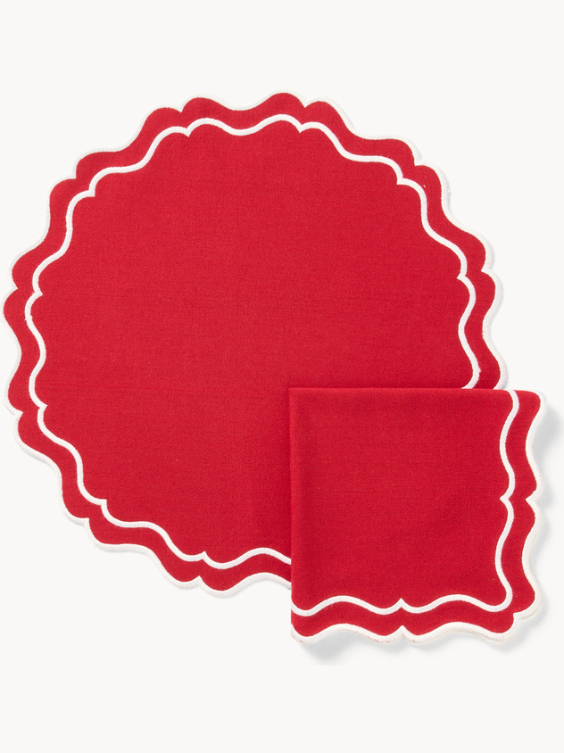 Pure cotton placemat and napkin set