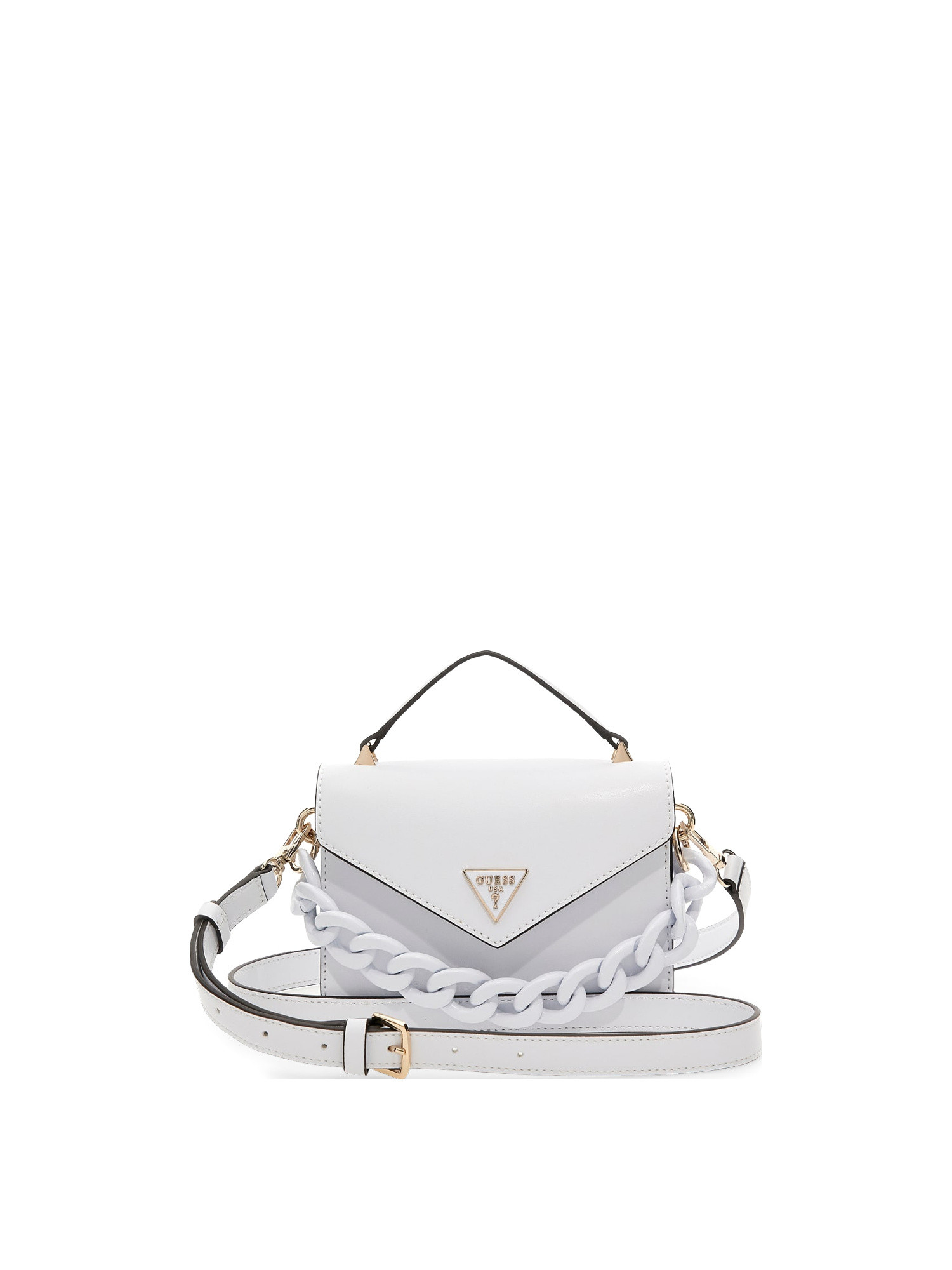 Guess - Corina mini handbag, White, large image number 0