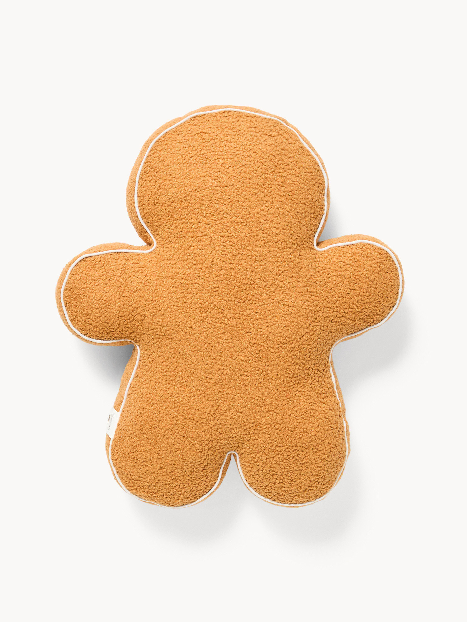 Gingerbread man-shaped pillow, Beige, large image number 1