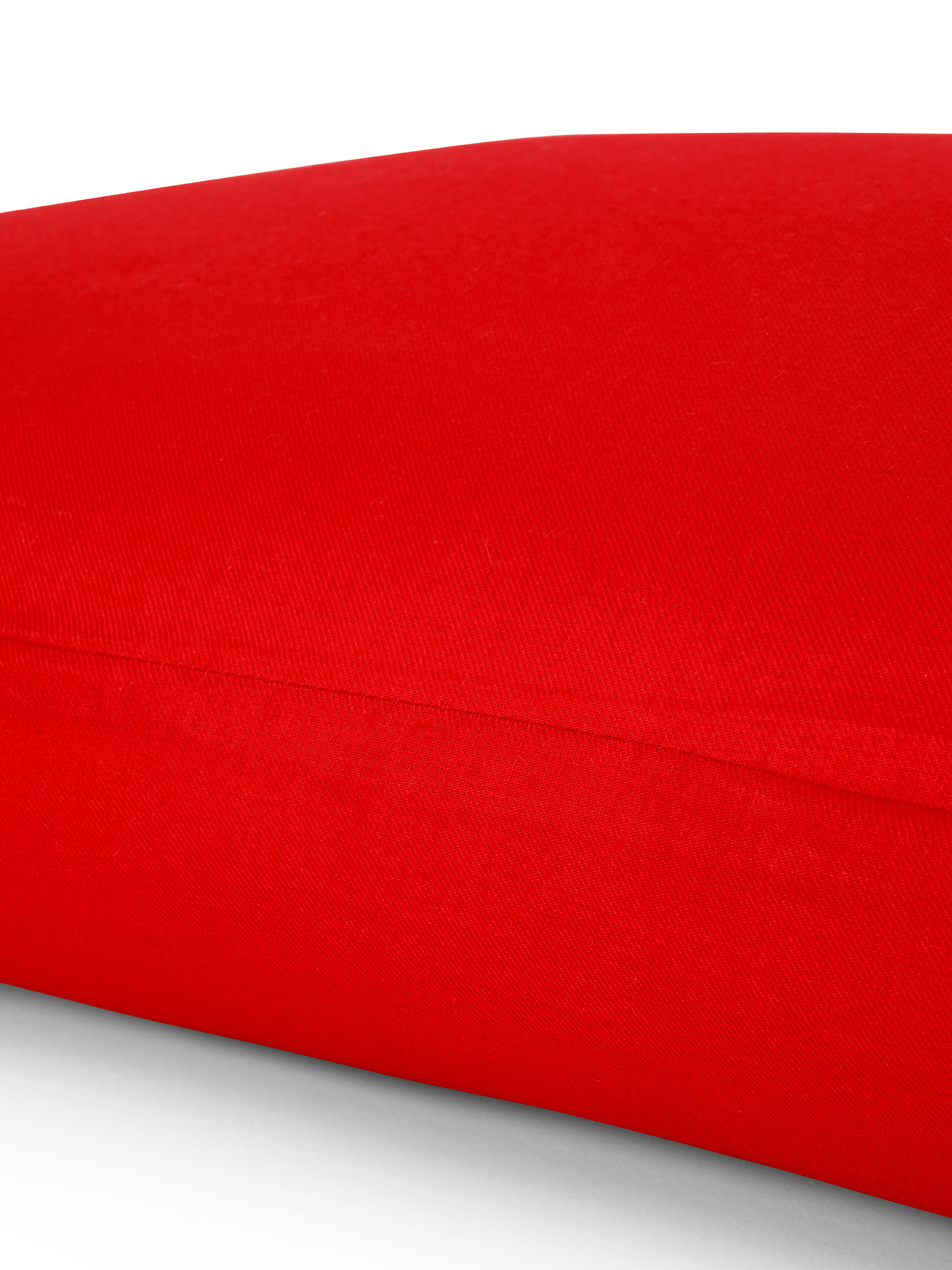 Cotton flannelette tartan pillowcase, Red, large image number 1