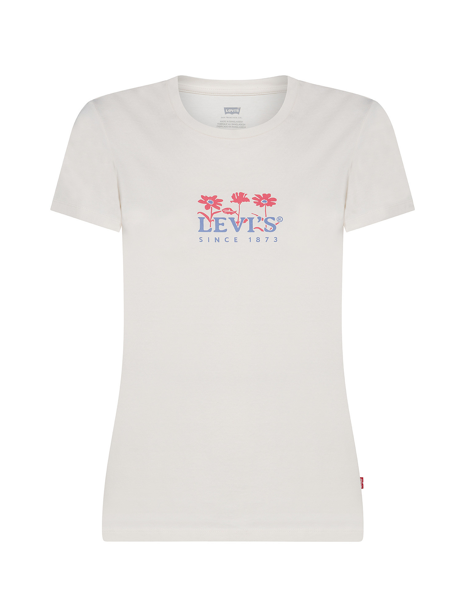 Levi's - Floral Logo T-Shirt, White, large image number 0