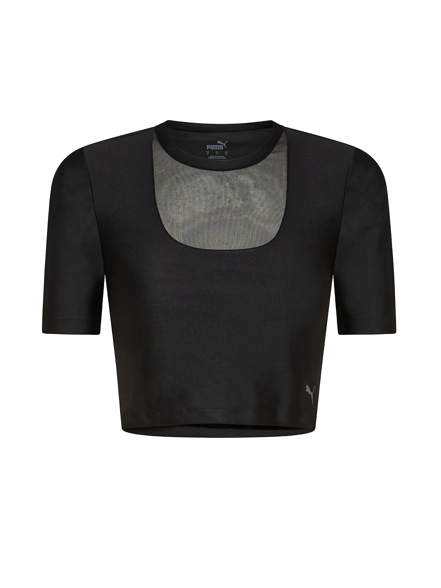 Top with mesh insert, Black, large image number 0