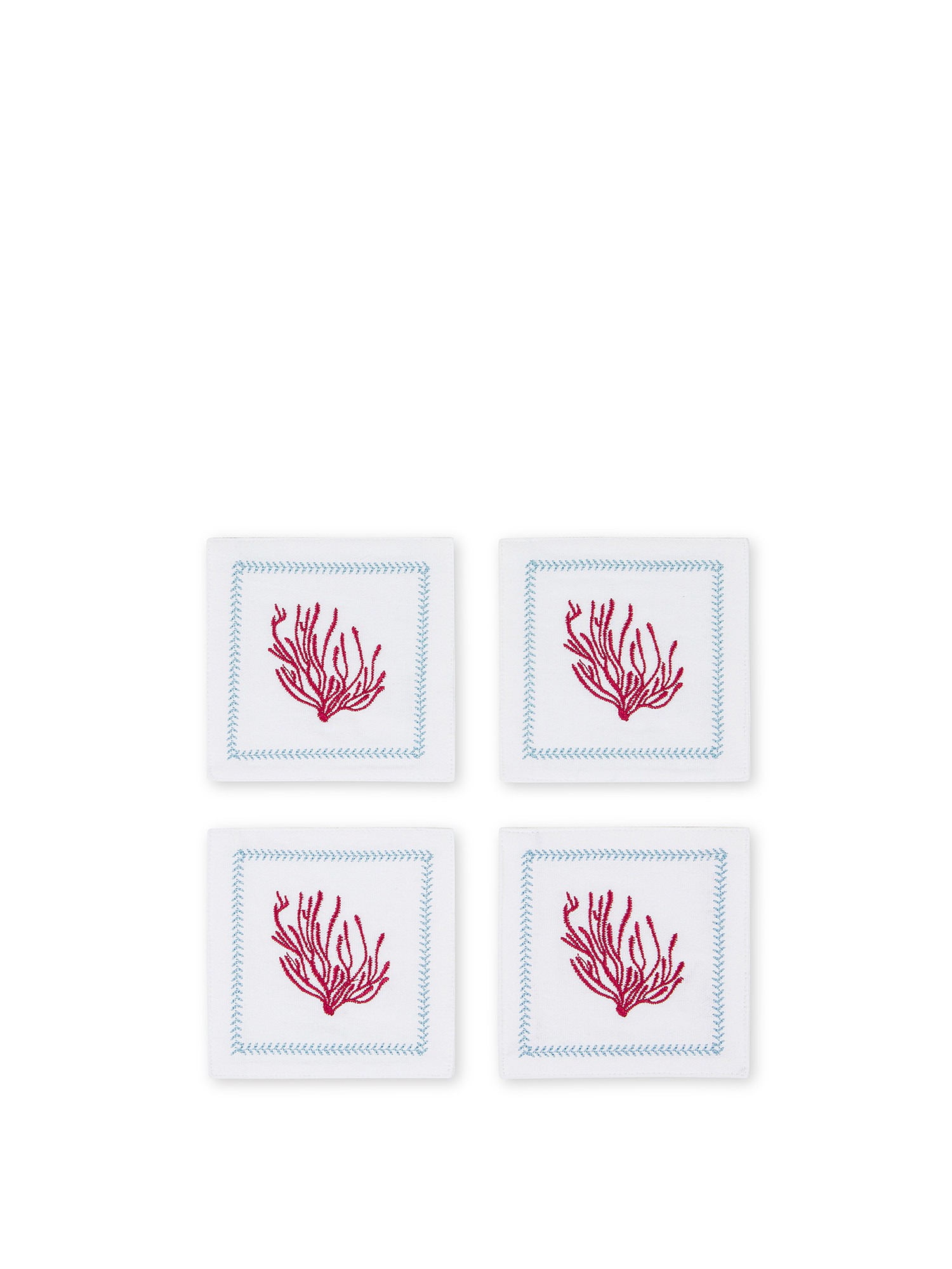 Set of 4 coasters, Multicolor, large image number 0