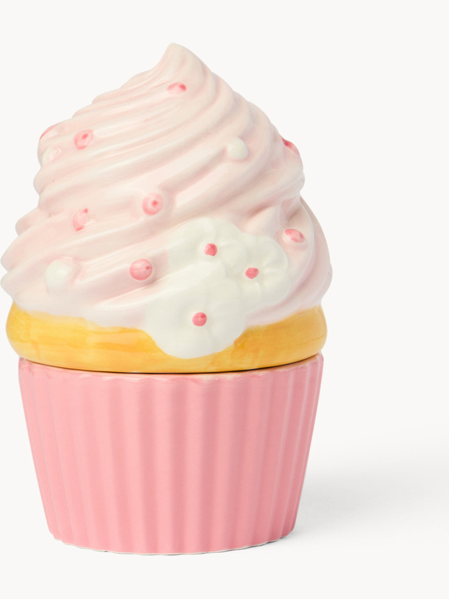 Scatolina in ceramica a forma di cupcake