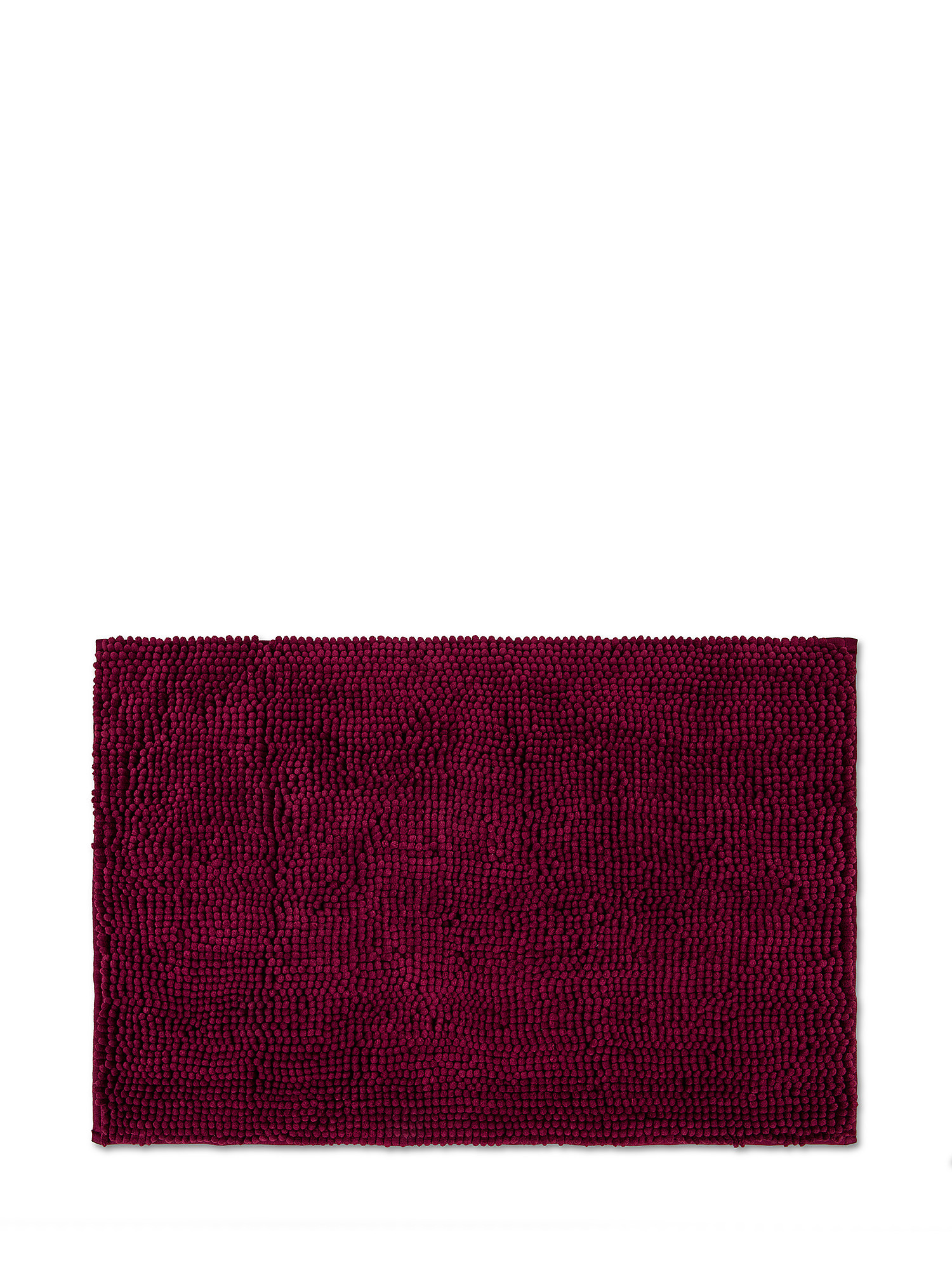 Zefiro solid color cotton bath rug, Cherry Red, large image number 0