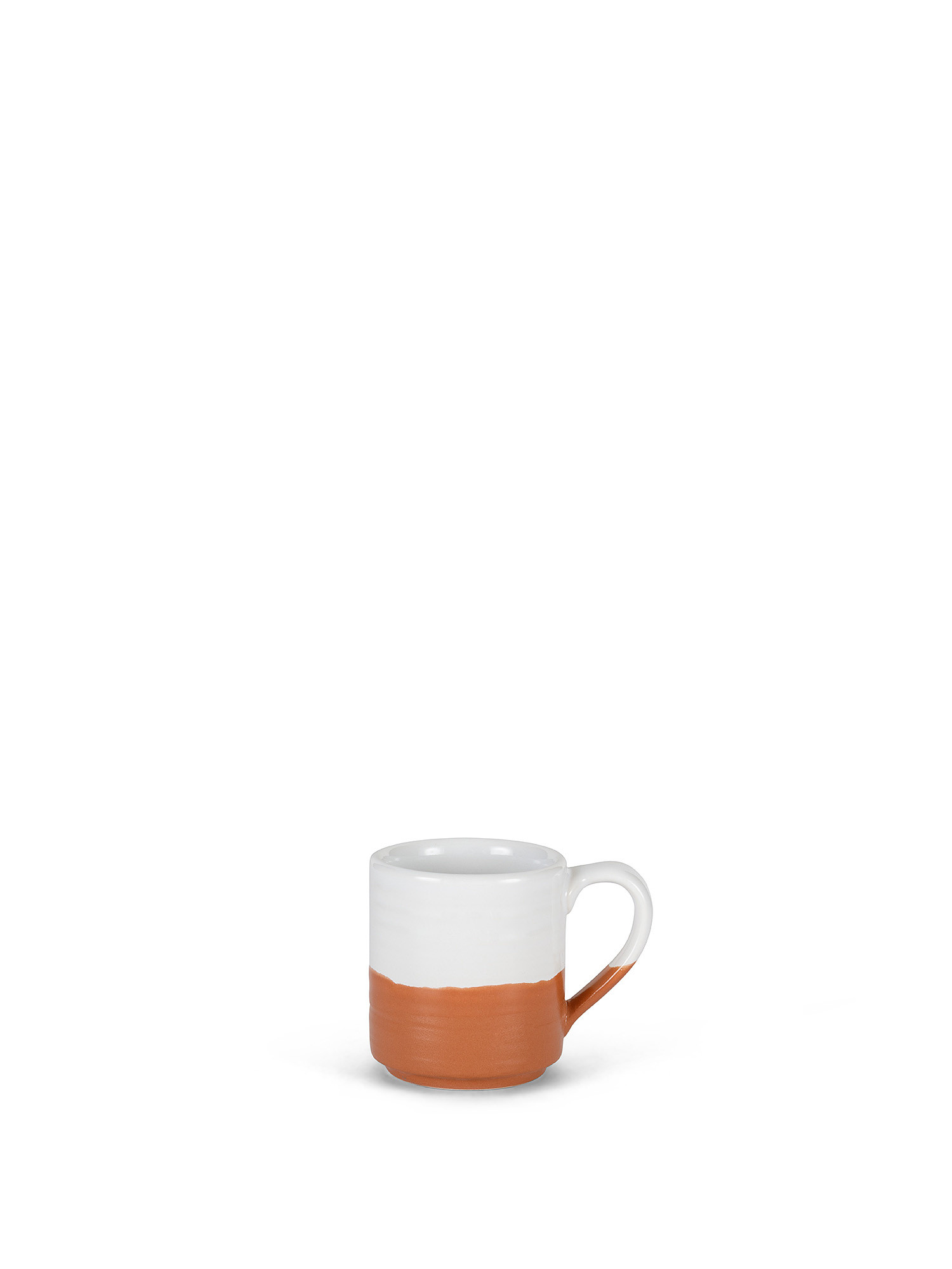 Two-tone terracotta coffee cup, White, large image number 0