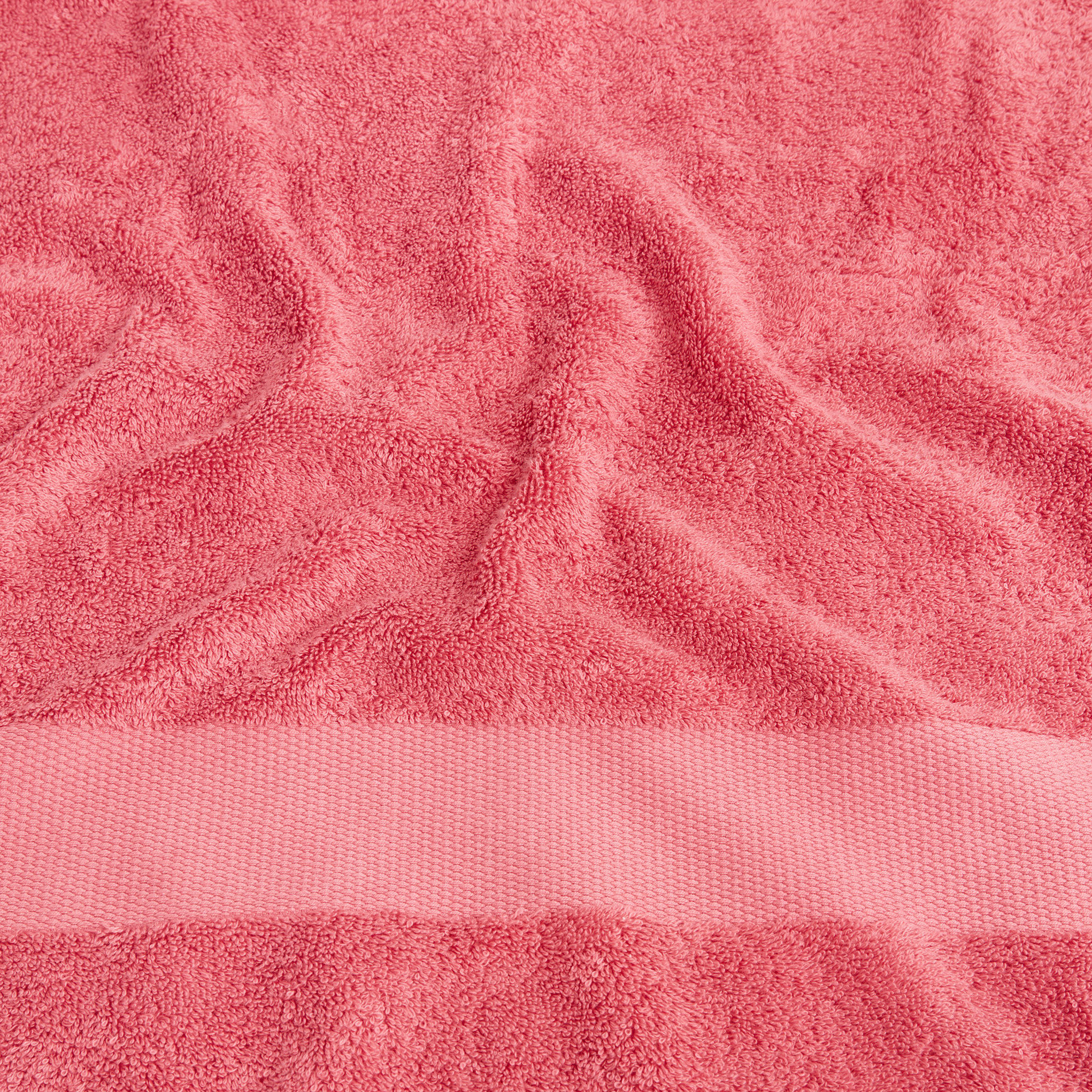 Zefiro pure cotton terry towel, Strawberry Red, large