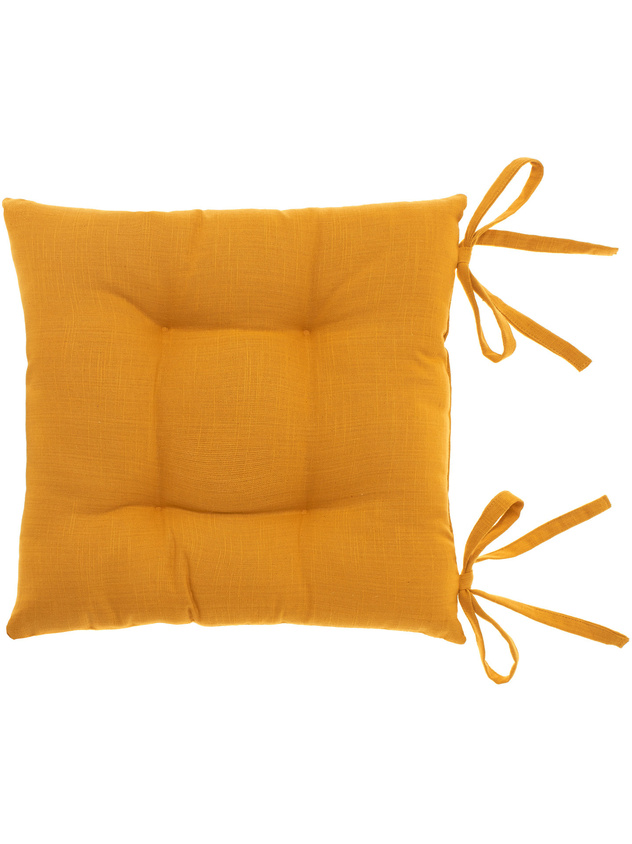 Cuscino da sedia m&egrave;lange a trama fiammata