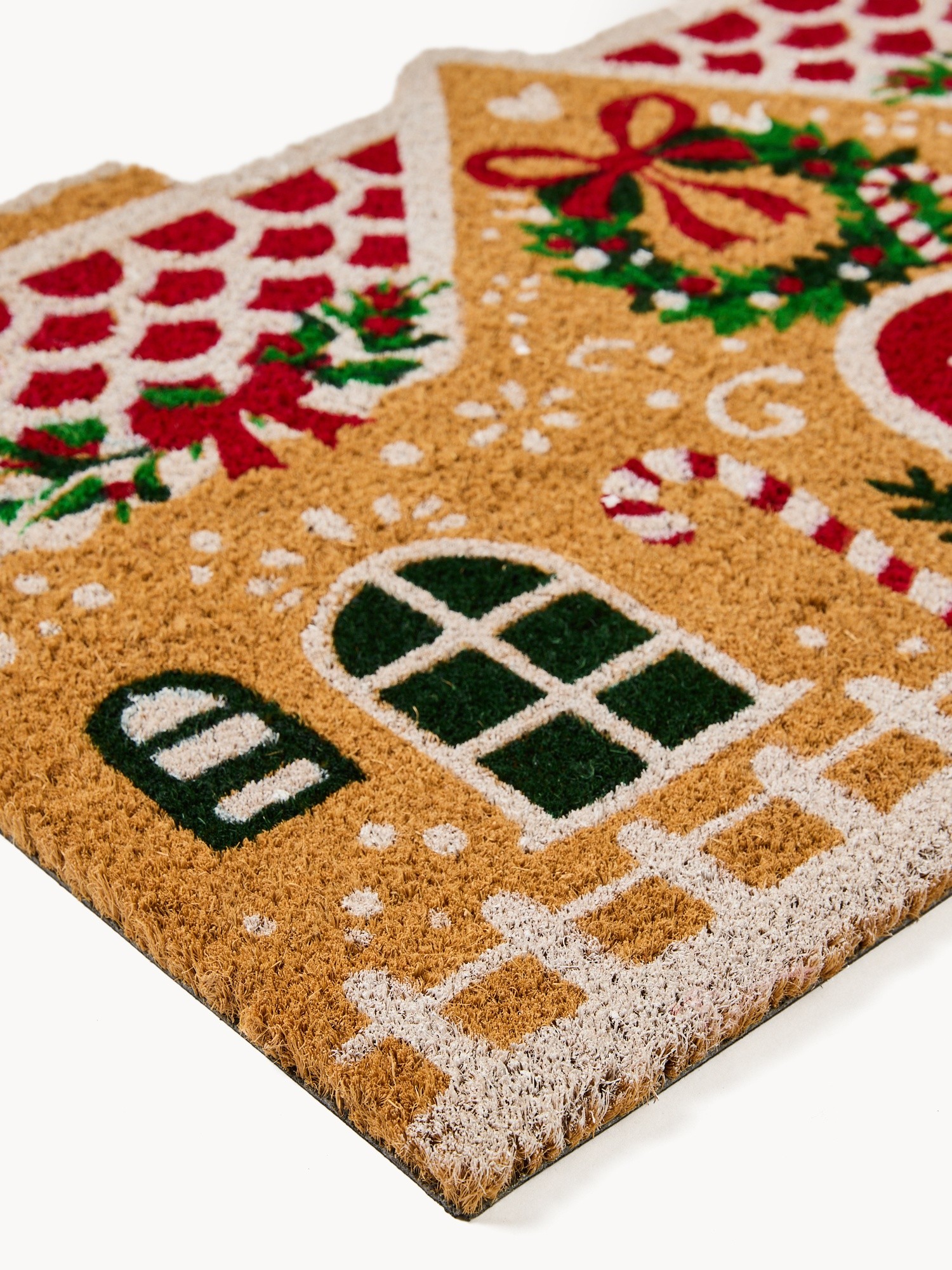 Doormat with Christmas house print, Multicolor, large image number 1