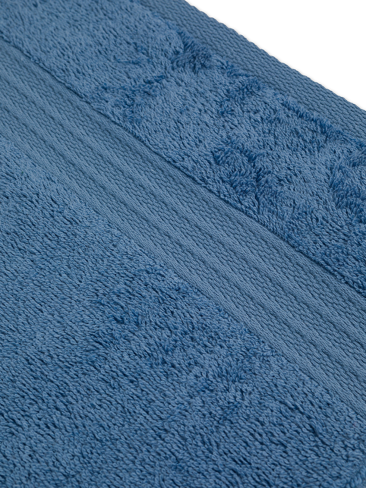 Asciugamano puro cotone tinta unita Zefiro, Azzurro, large image number 2