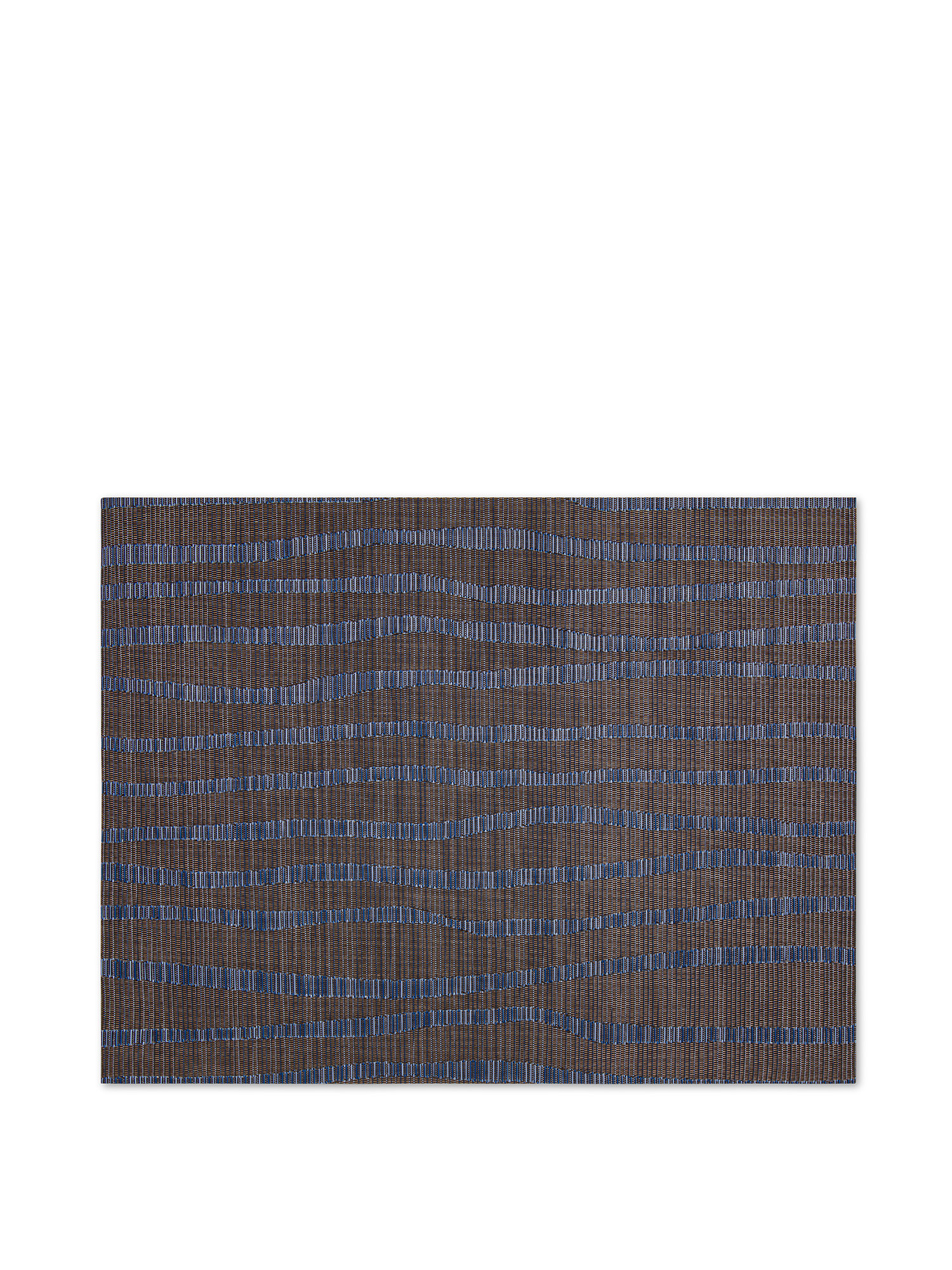 Striped pvc placemat, Blue, large image number 0