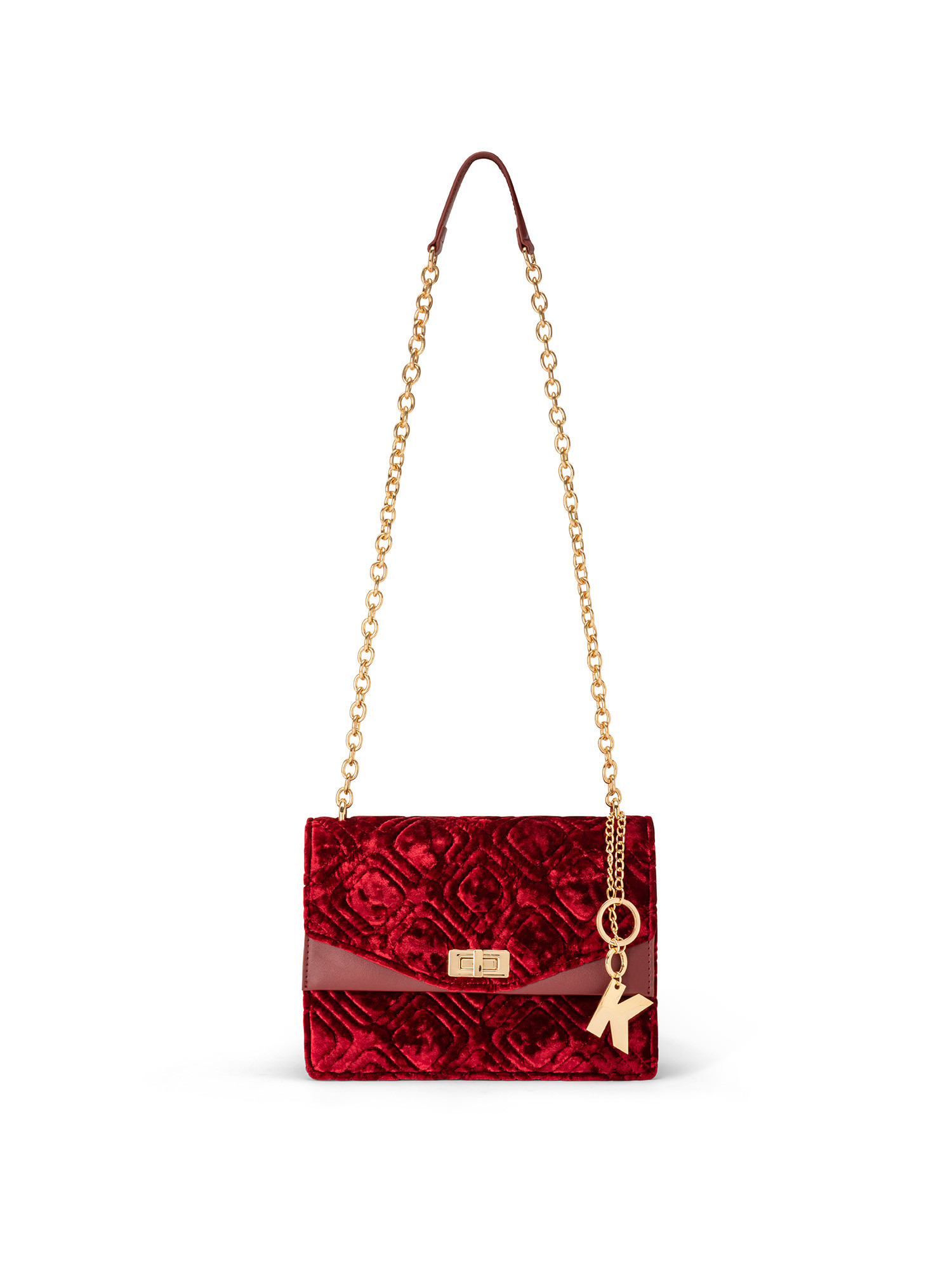 Koan - Velvet shoulder bag, Red, large image number 0