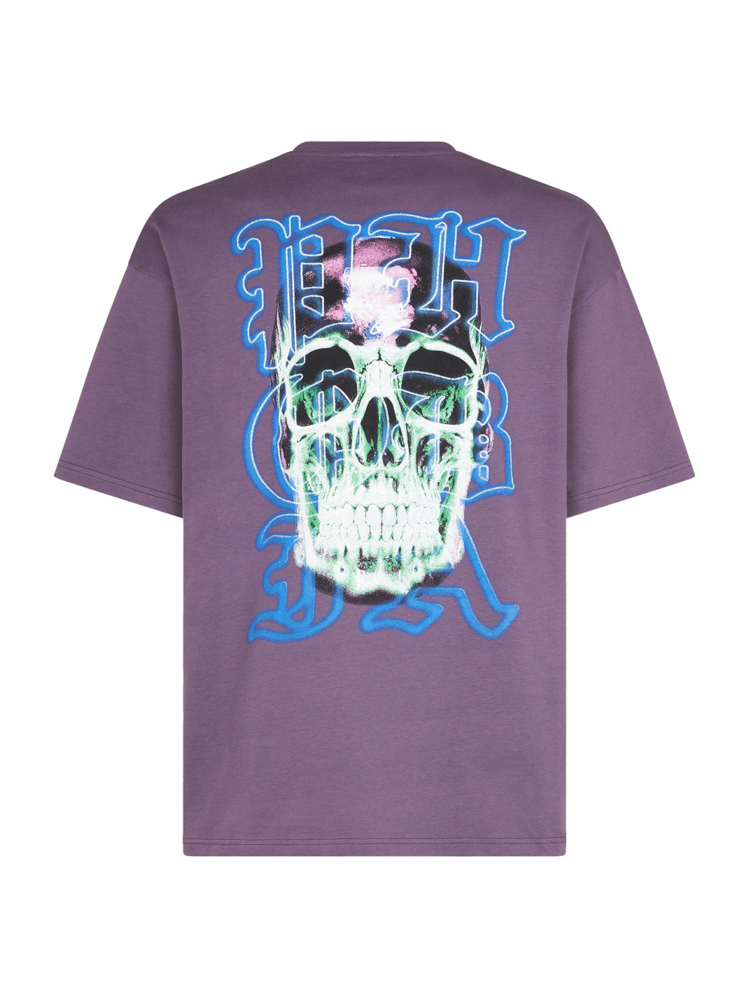Phobia - Cotton T-shirt with print, Purple, large image number 3