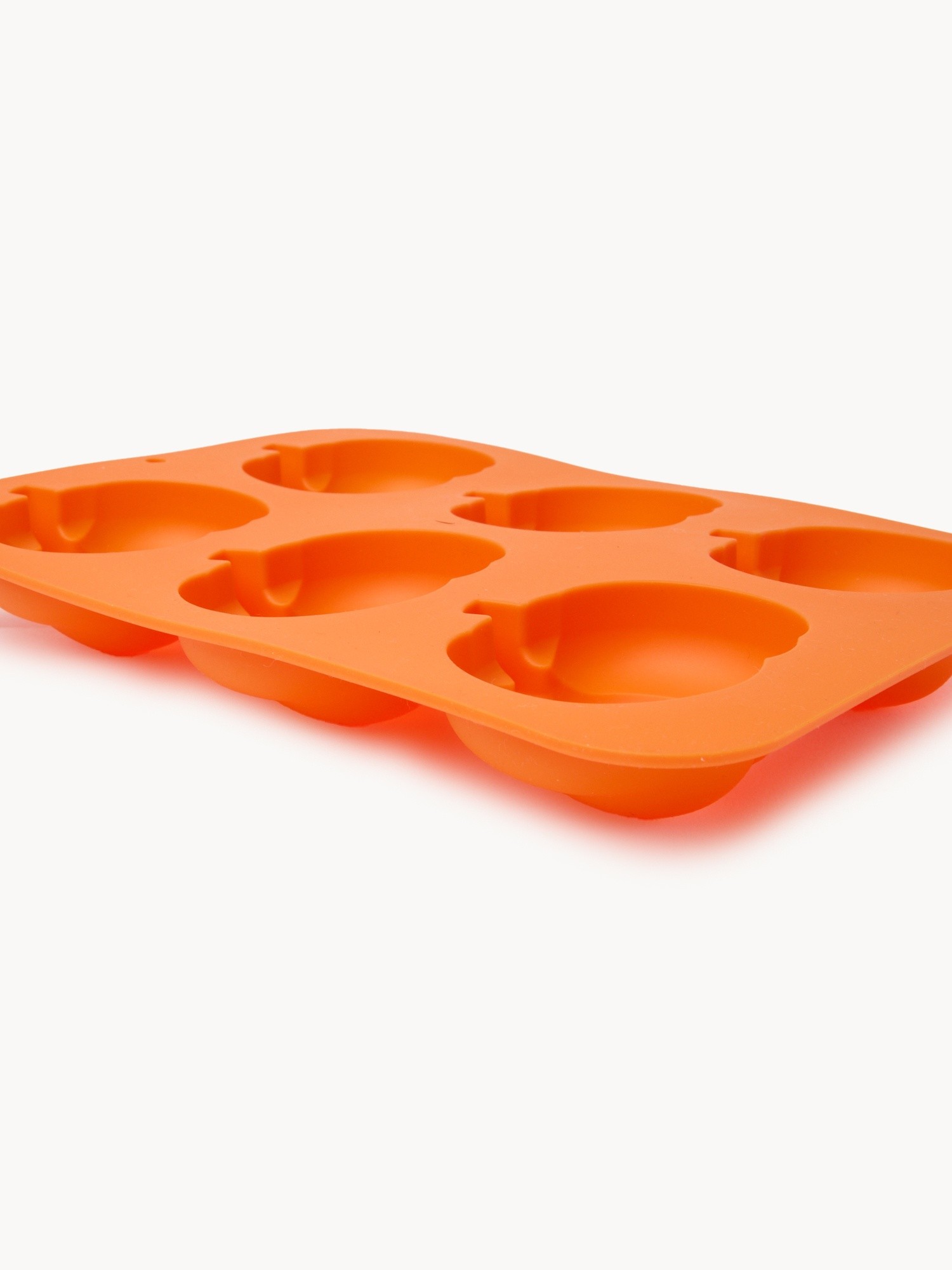 Pumpkin-shaped silicone mold, Orange, large image number 1