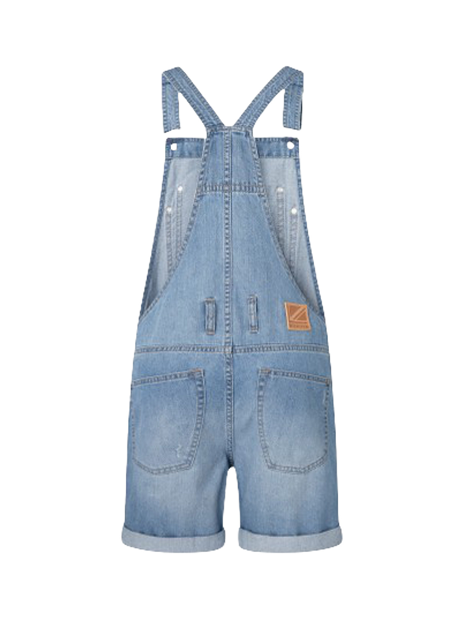 Abby fabby short dungarees, Denim, large image number 1