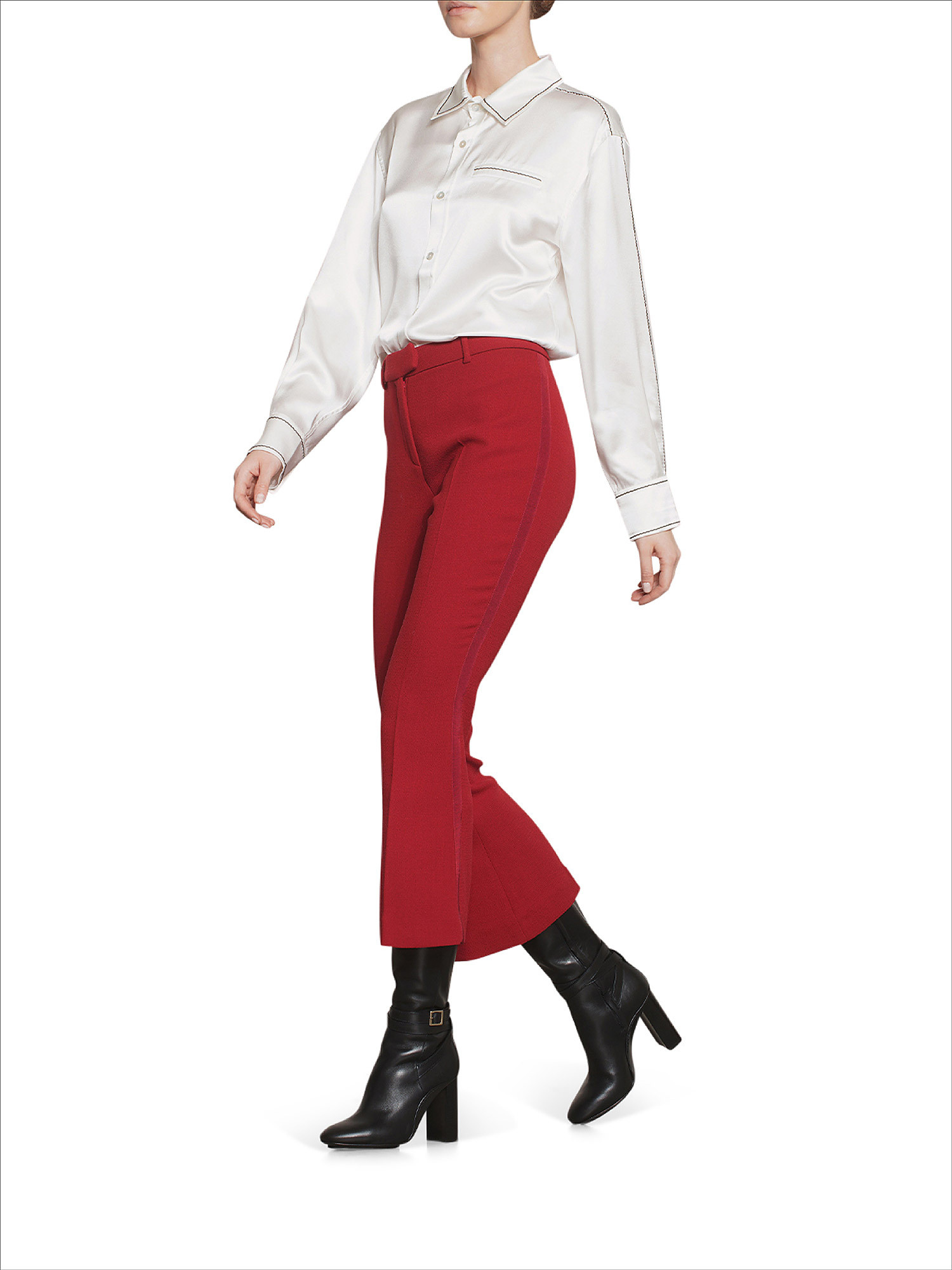 Pantalone donna, Rosso, large image number 2