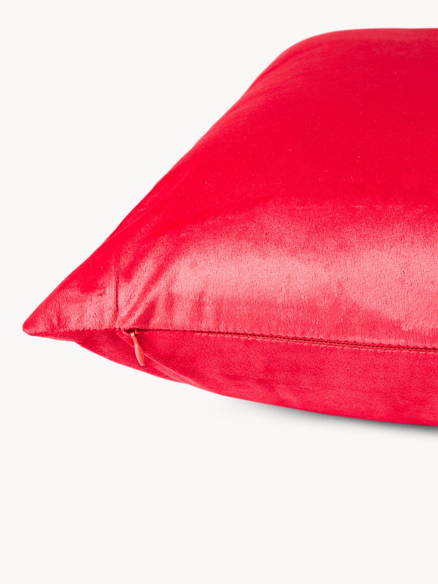 Velvet cushion 45x45cm, Red, large image number 1