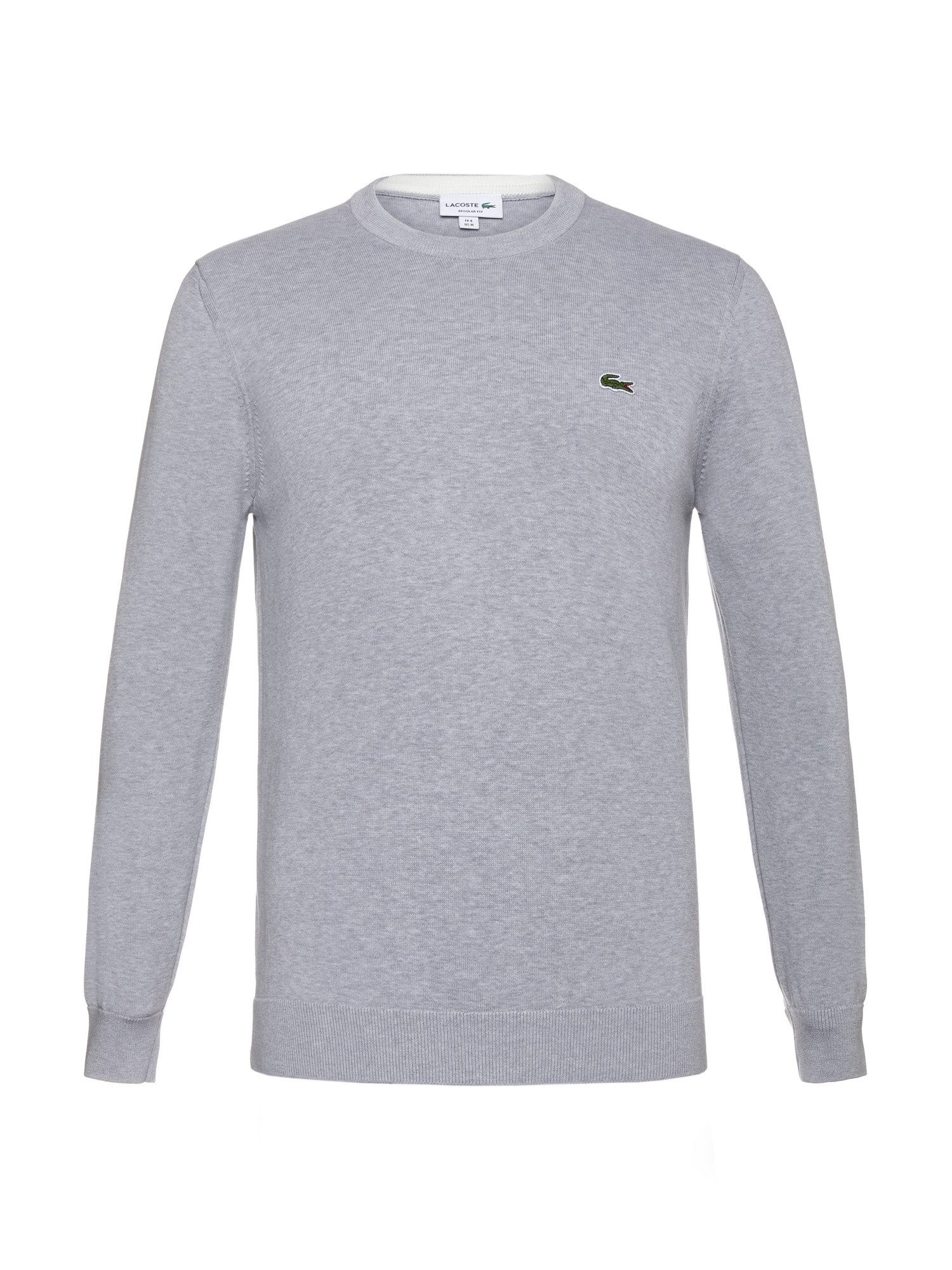 Lacoste - Organic cotton pullover, Light Grey, large image number 0