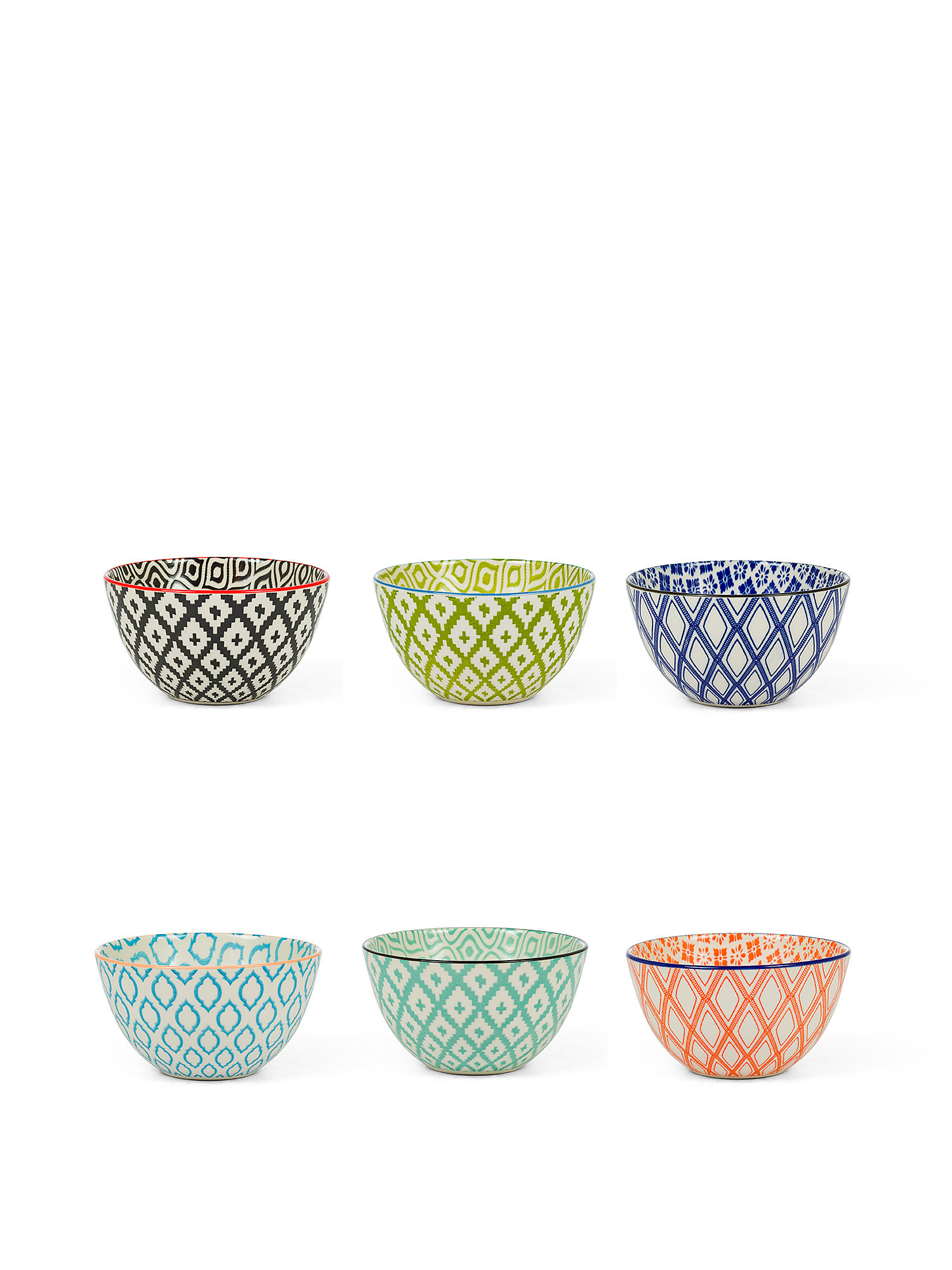 Multicolor stoneware bowl, Multicolor, large image number 0