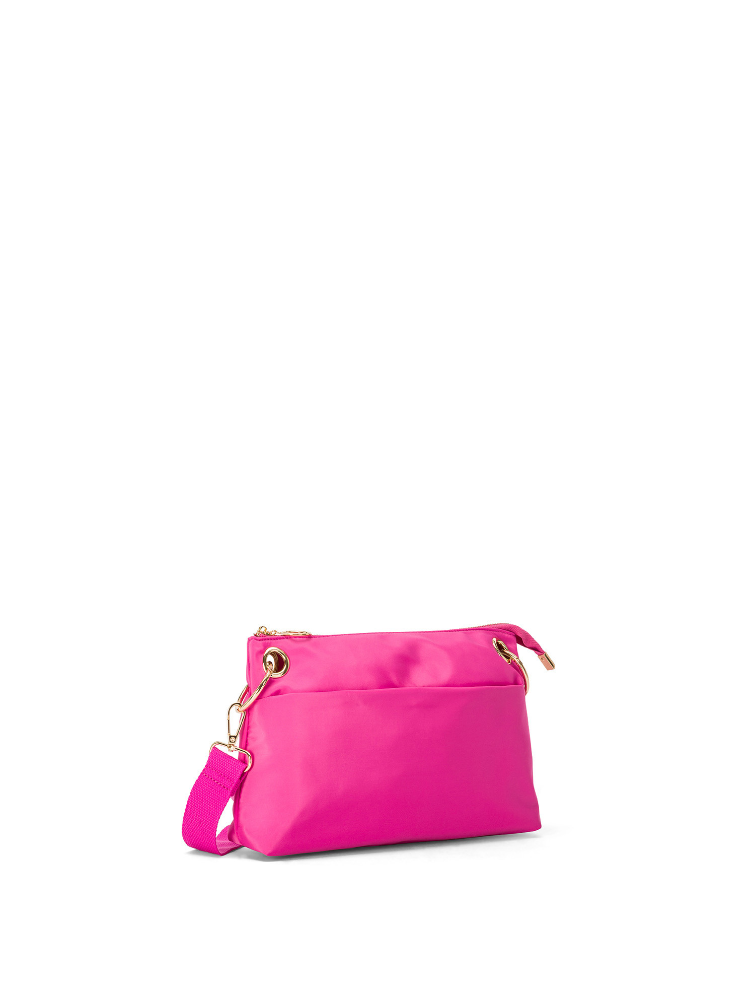Koan - Messenger bag in nylon fabric, Dark Pink, large image number 1
