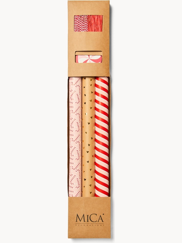 Set of 3 Wrapping Paper Rolls