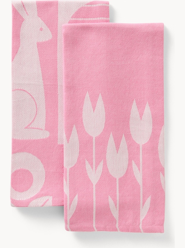 Set of 2 jacquard tea towels