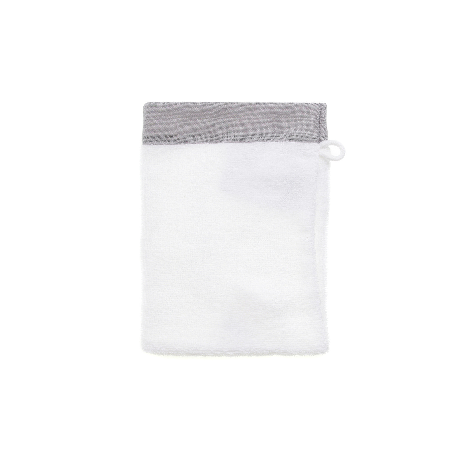 Guanto bordo lino, Grigio, large image number 0