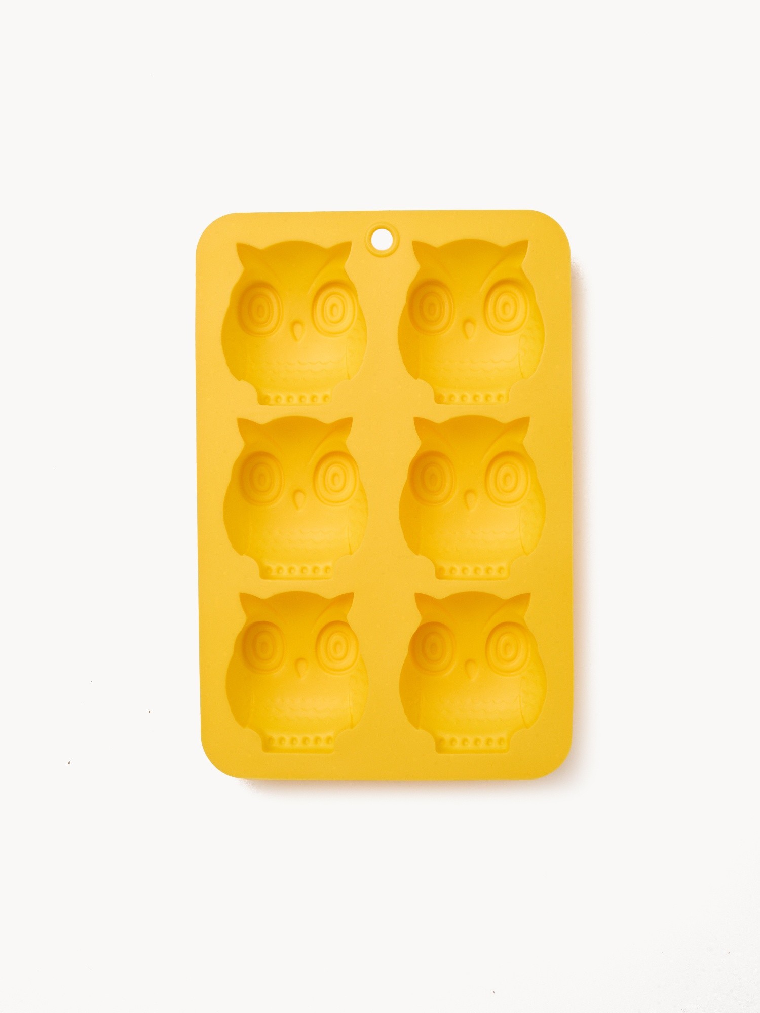 Owl-shaped silicone mold, Yellow, large image number 0