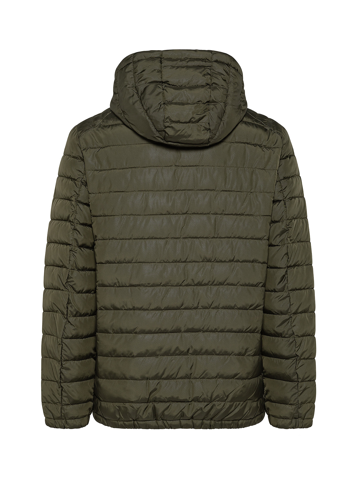 Hooded down jacket, Green, large image number 1
