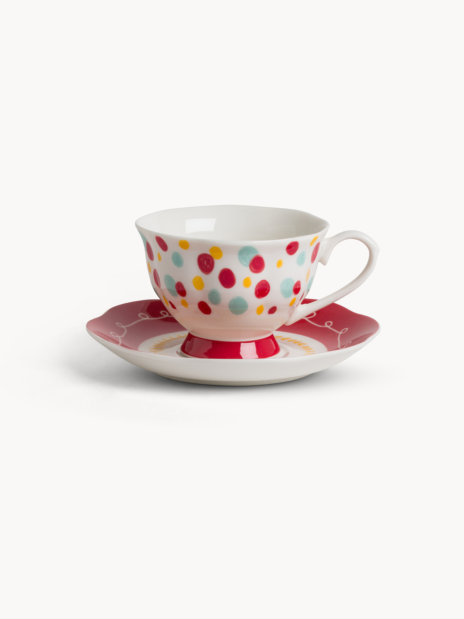 Tazza tè new bone china Mon Amour, Multicolor, large image number 0