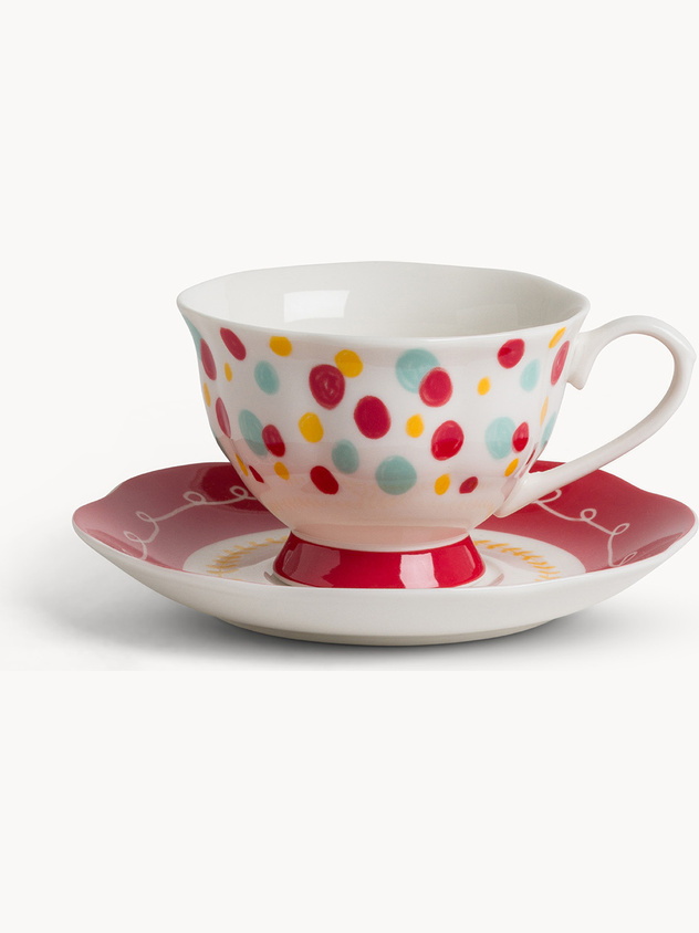 New bone china tea cup Mon Amour