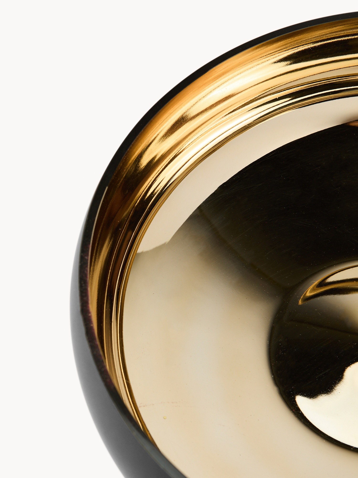 Frosted glass centerpiece, Black, large image number 1