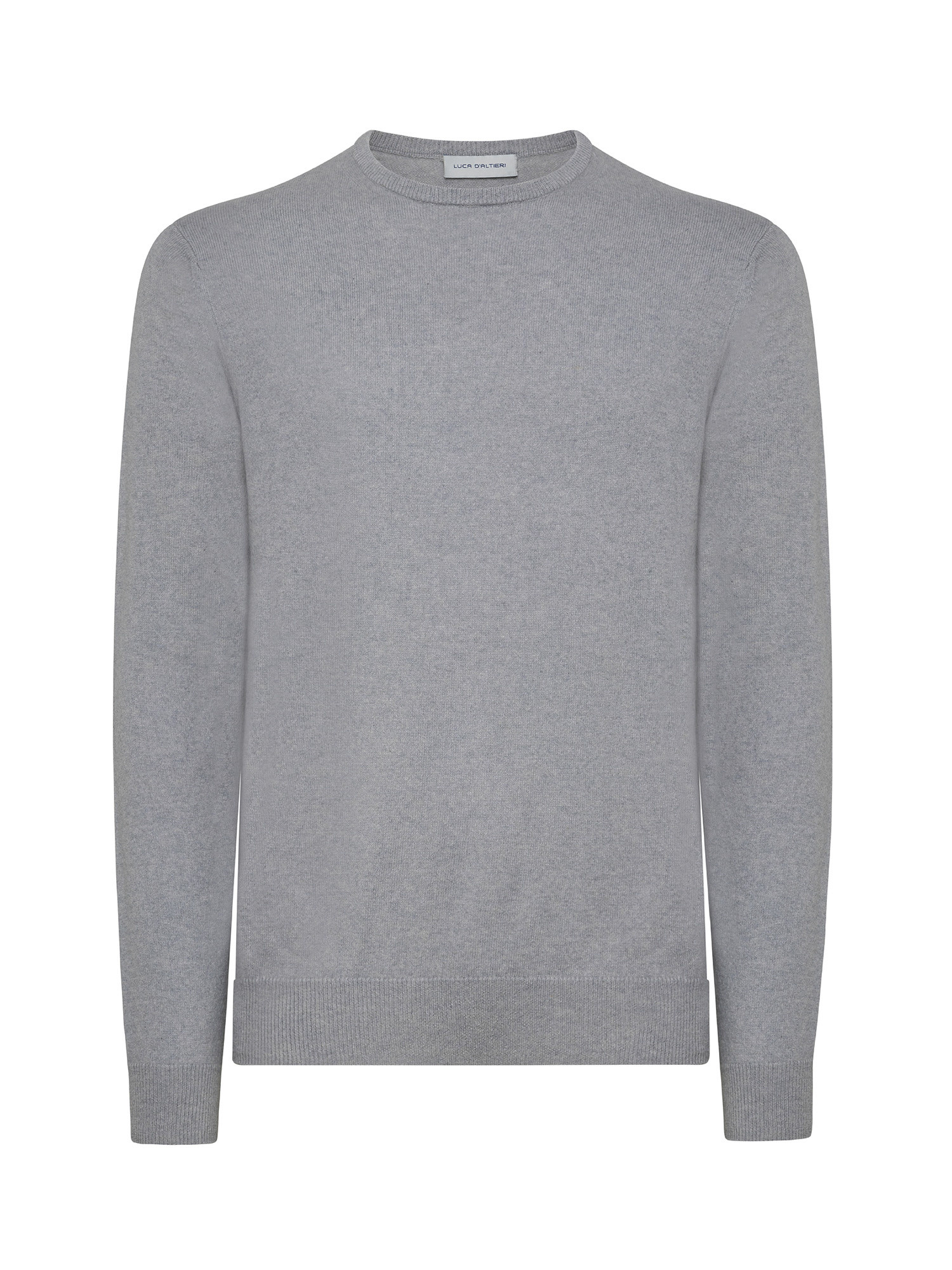 Pure cashmere crewneck pullover, Grey, large image number 0