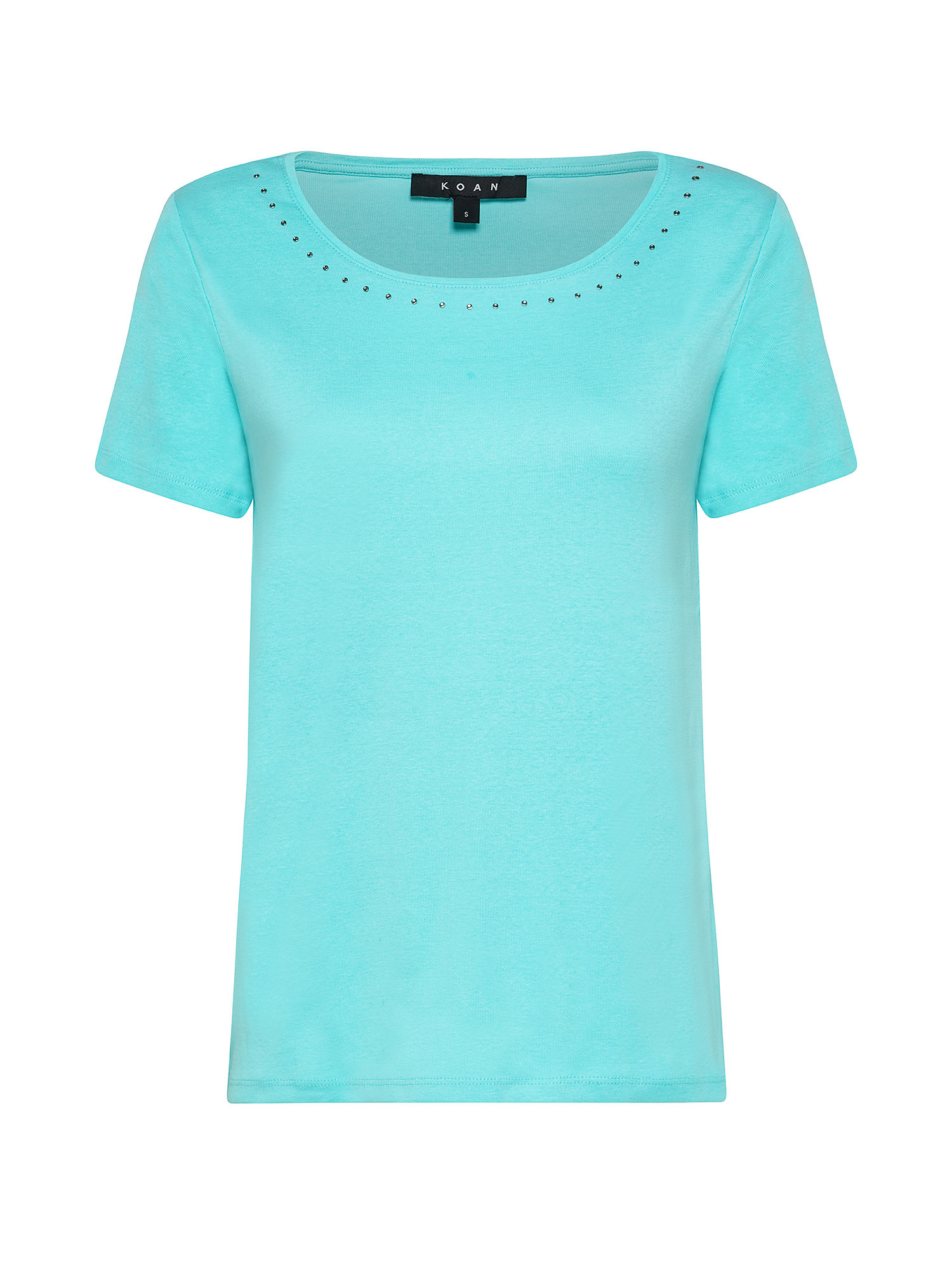 T-shirt con strass, Azzurro, large image number 0