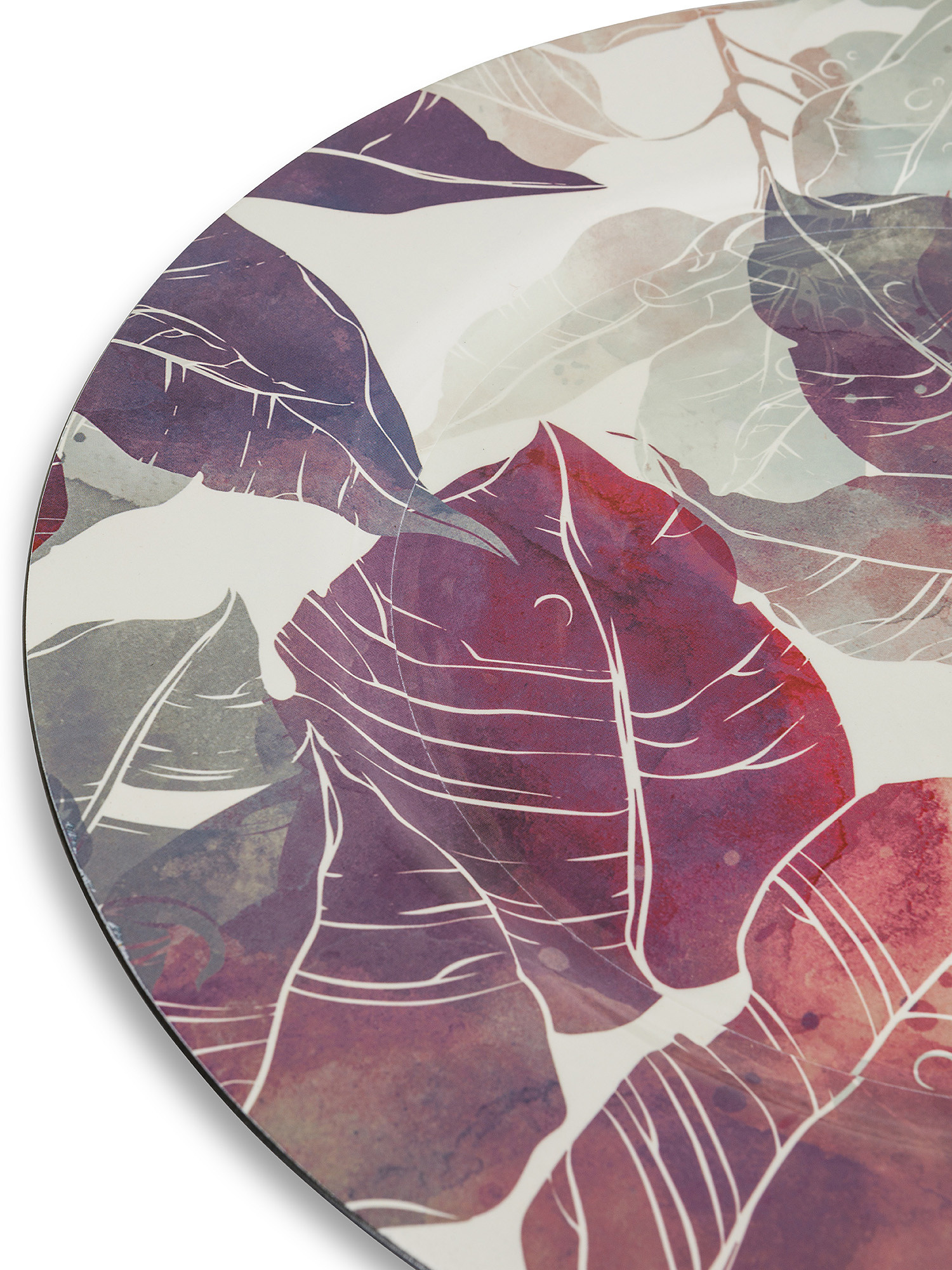PVC placemat with foliage motif, Multicolor, large image number 1