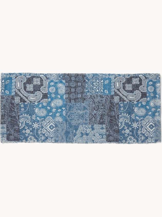 Chenille Kitchen Mat with Bandana Print - Discounted Price