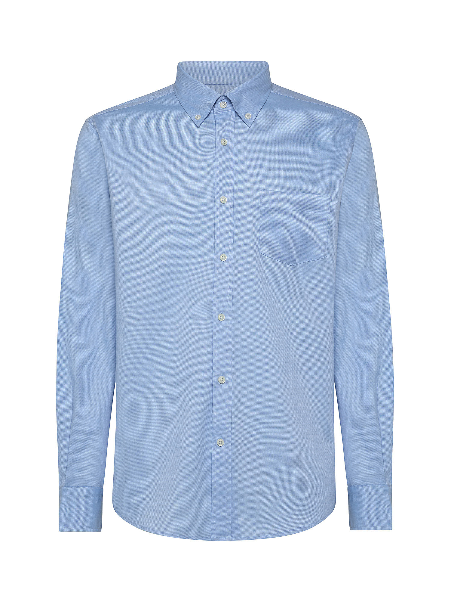 Camicia tailor fit natural stretch, Azzurro, large