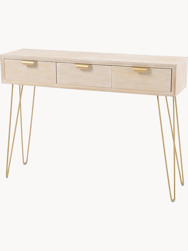 Secretaire Console Table with 3 Drawers
