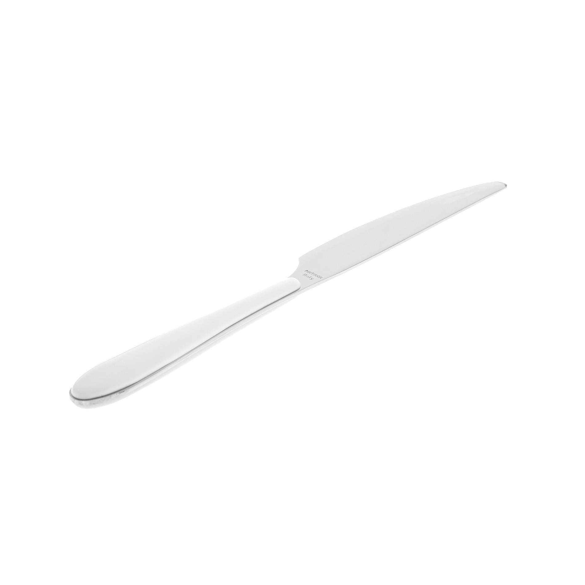 Stainless steel and plastic knife, White, large image number 0
