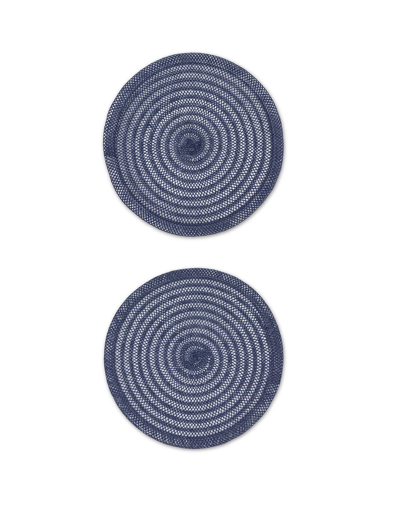Set of 2 woven placemats, Blue, large image number 0