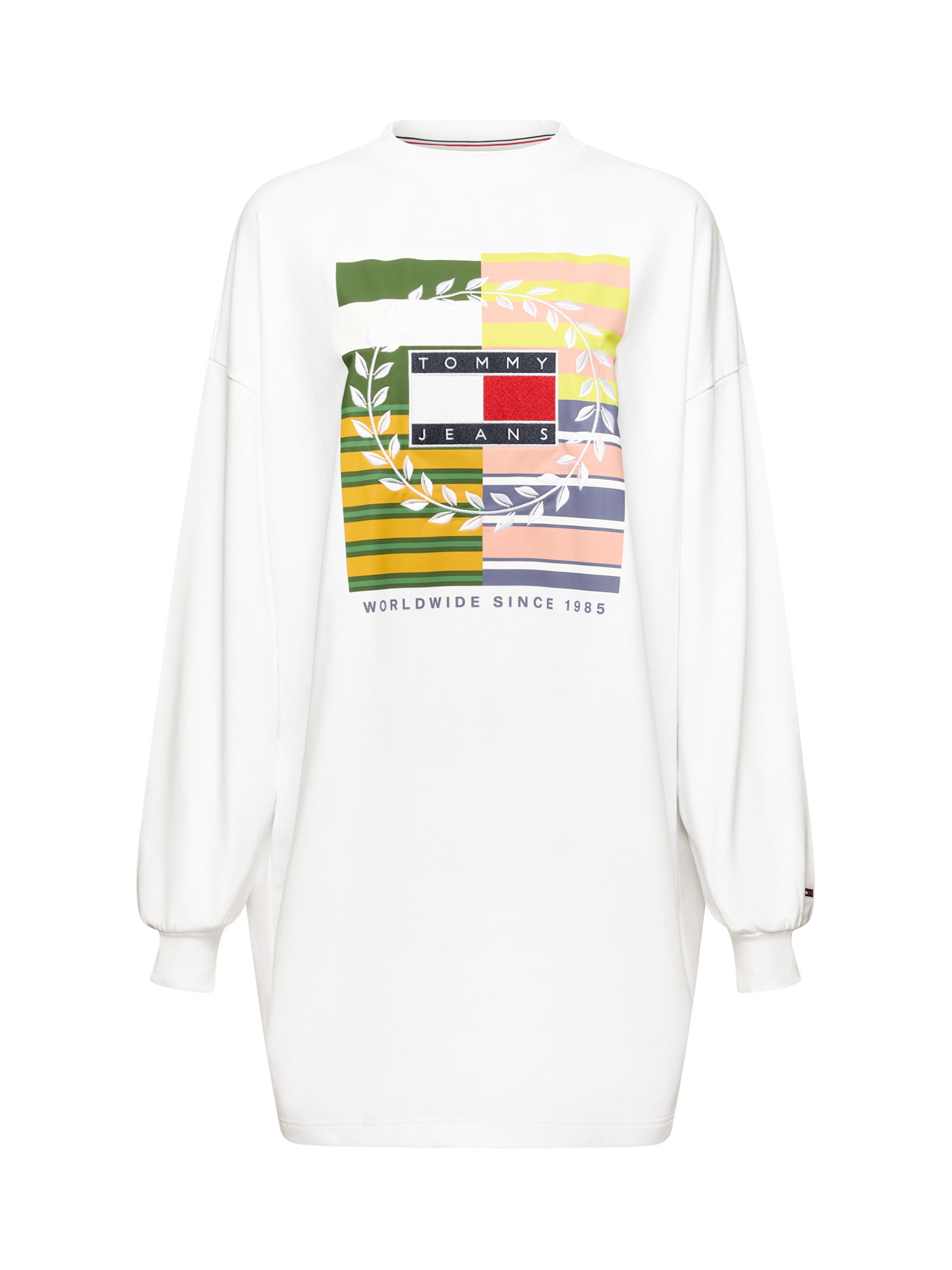 Tommy Jeans - Mini dress with print, White, large image number 0