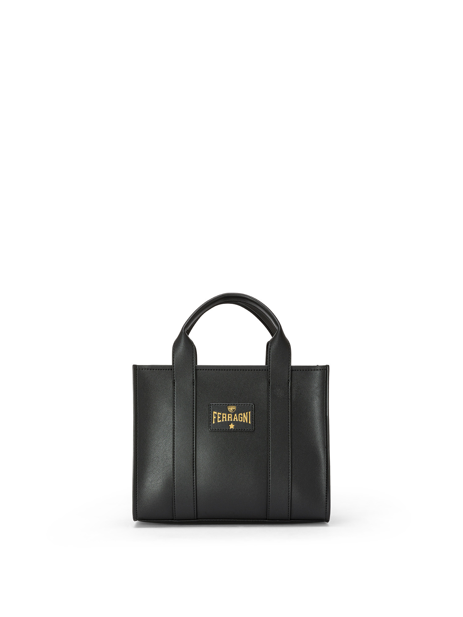 Chiara Ferragni - Range N stretch shopping bag, Black, large image number 0