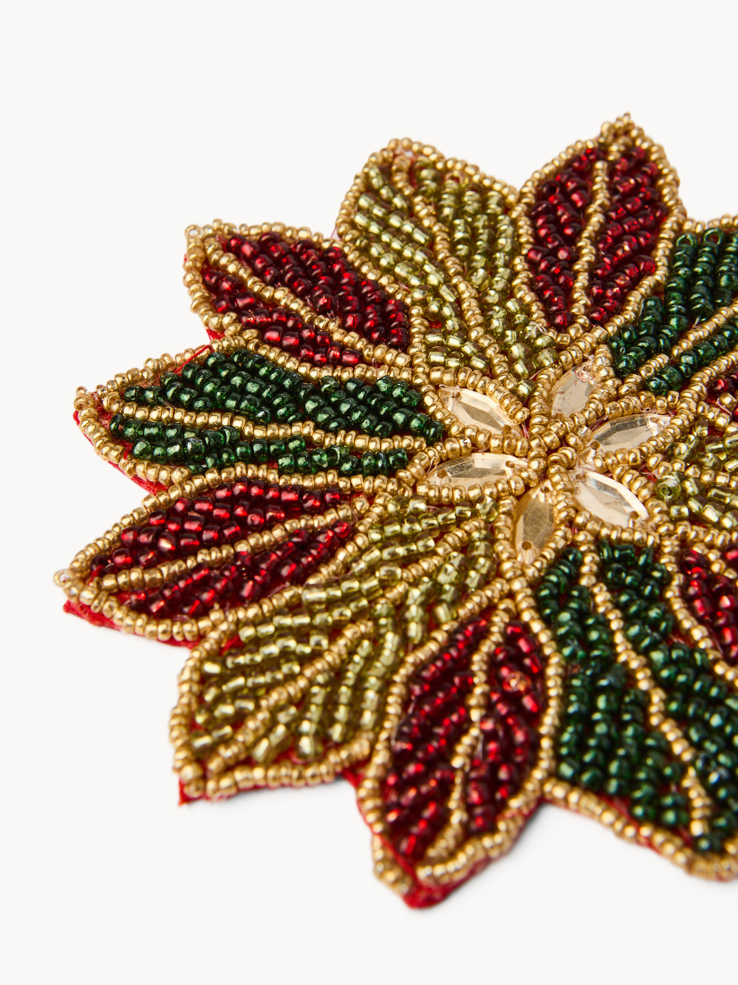 Set 2 sottobicchieri con perline, Multicolor, large image number 1