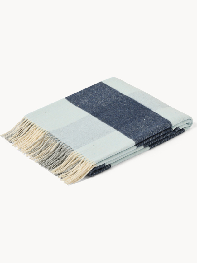 Plaid a quadri made in Italy