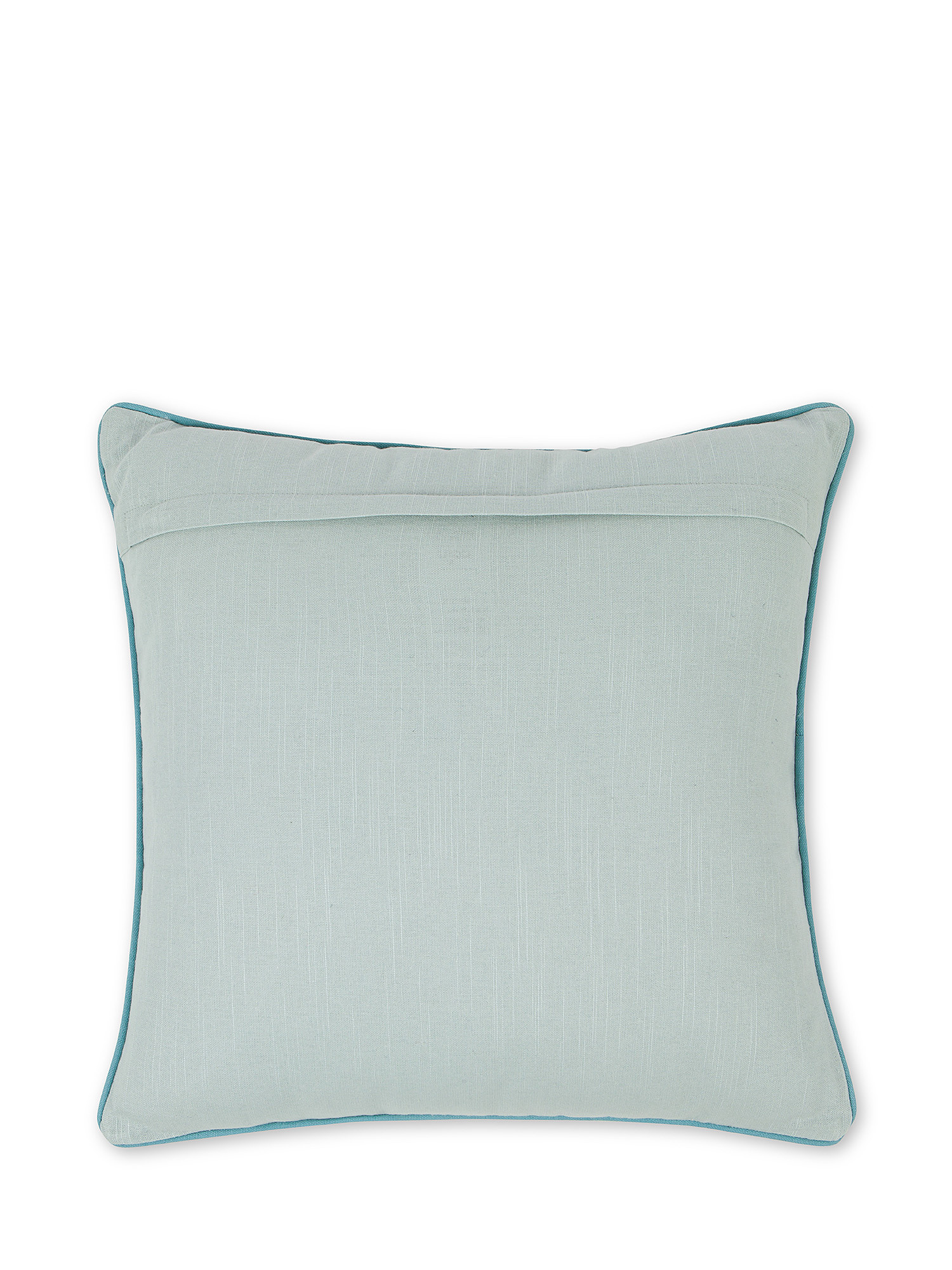 45x45 cm cushion with applications and embroidery, White / Blue, large image number 1