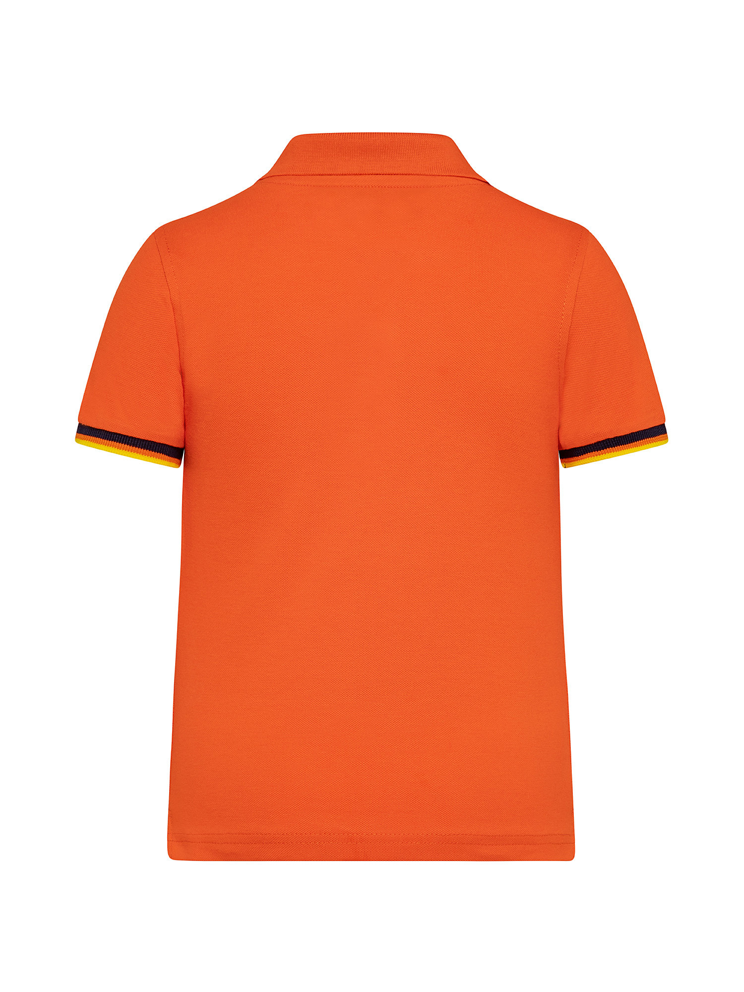Slim fit kid's polo shirt, Orange, large image number 1