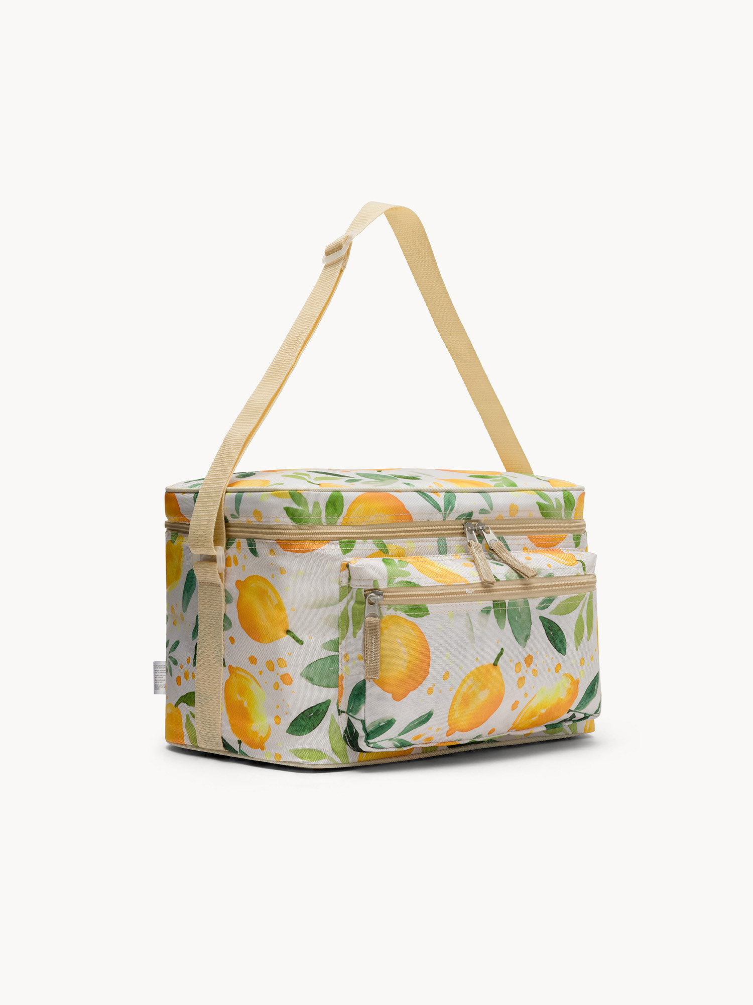 Cooler bag with lemon motif 16 lt, White, large image number 1
