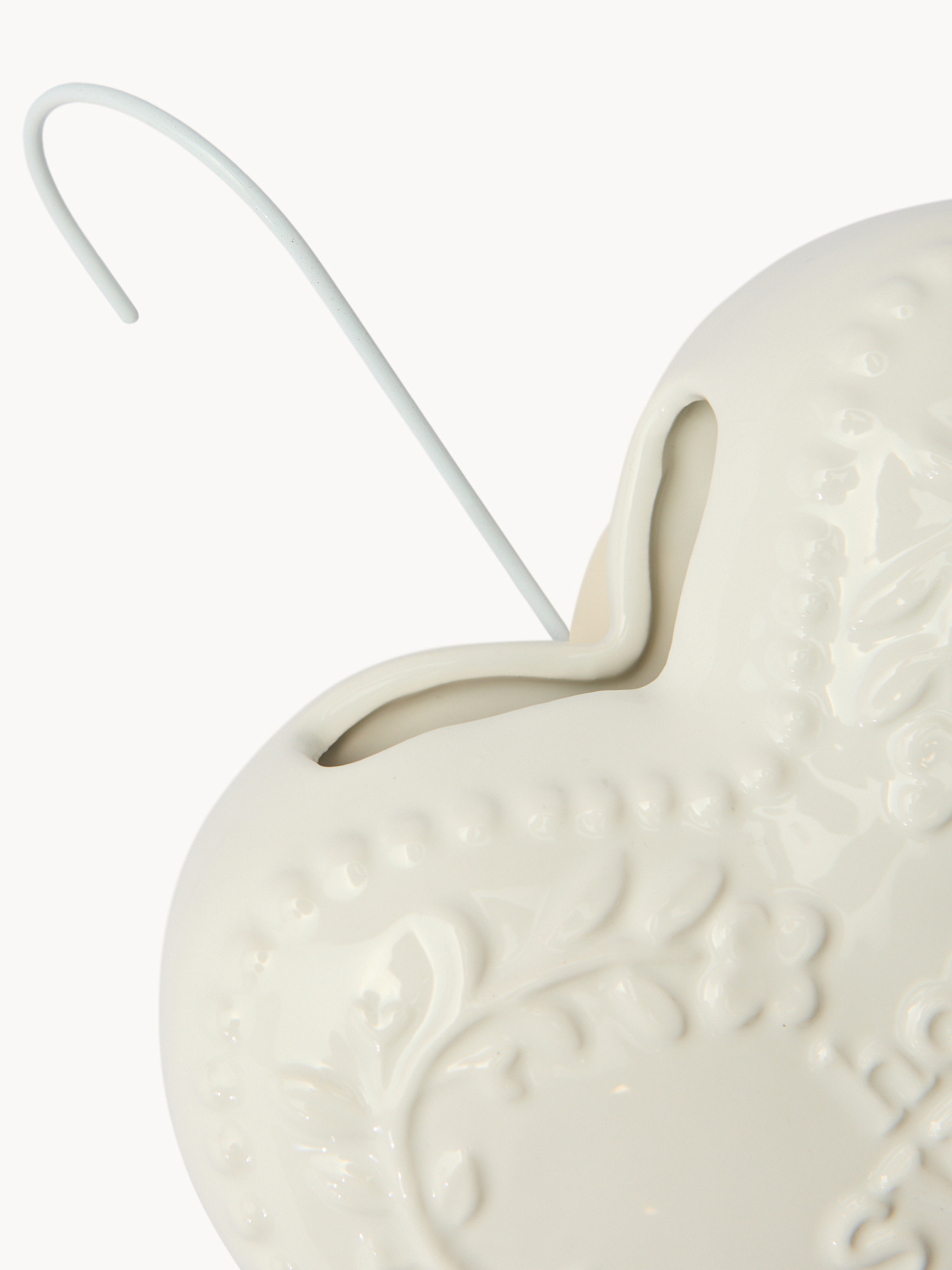 Ceramic heart humidifier, White, large image number 1