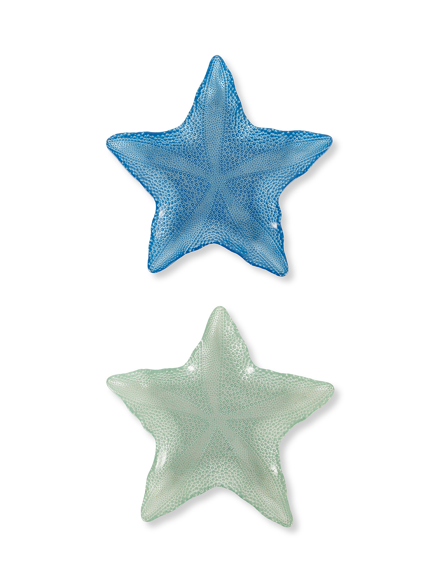 Piatto vetro a stella marina, Blu, large image number 0
