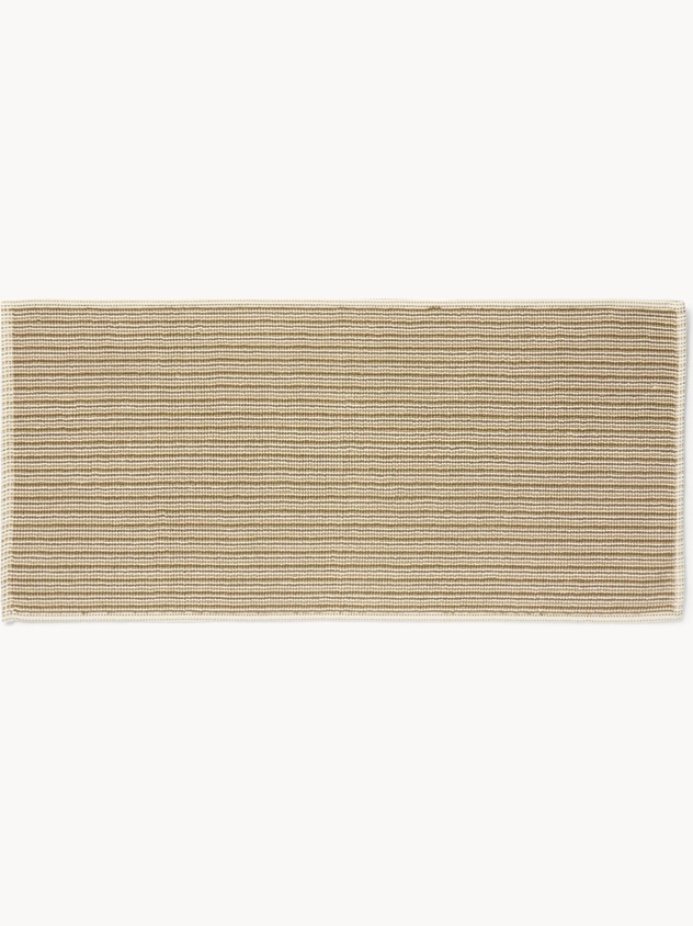 Long Striped Cotton Bath Mat - Discounted Price